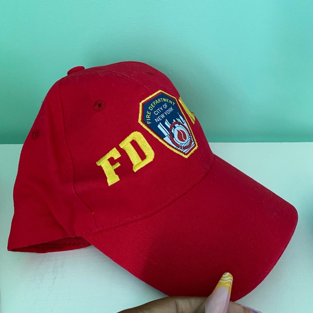Red baseball cap